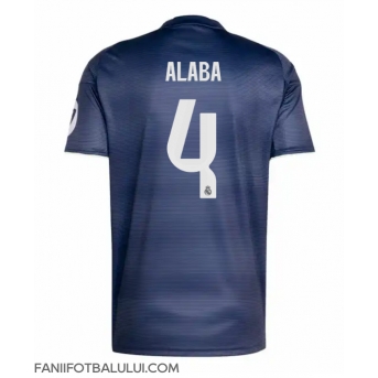 Real Madrid David Alaba #4 Tricou Fotbal Replică 2025-26 Barbati Deplasare